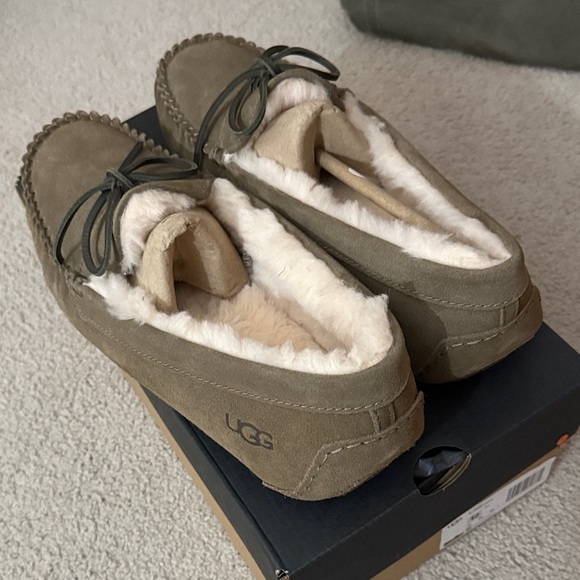 Ugg Mens Corvin Slipper Loafer Slip On Wool Fur Driving Moc Size 12 NIB - Picture 4 of 5